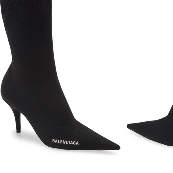 Balenciaga Knife Point Toe Sock Bootie - Picture 7 of 7